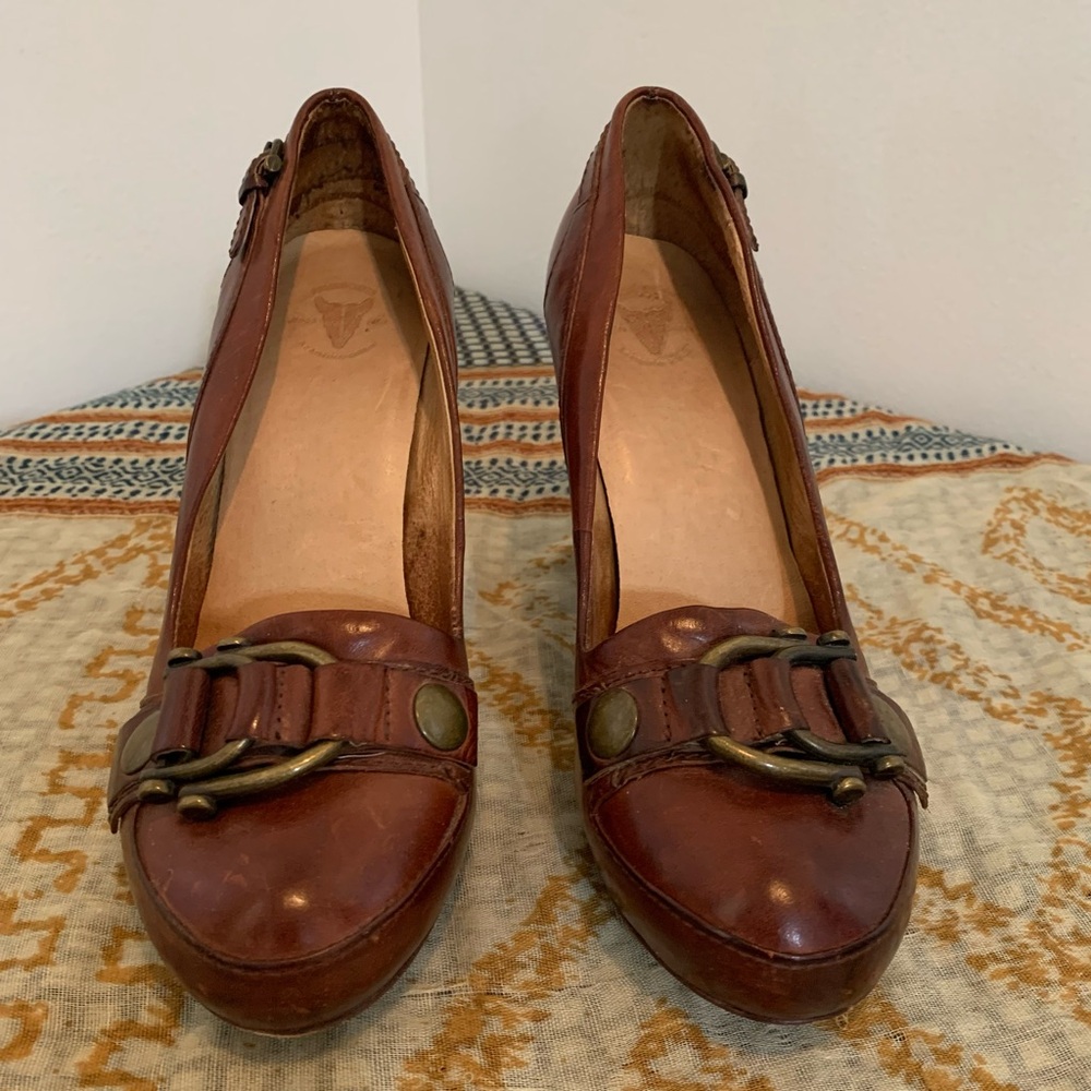 Frye Liv Pump with Double Buckle - Picture 4 of 14